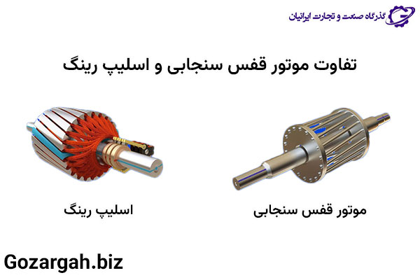 فرق موتور قفس سنجابی و اسلیپ رینگ چیست